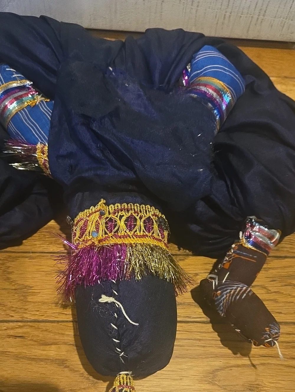 Indian folk art puppet, commonly known as a Kathputli from the Rajasthan region.